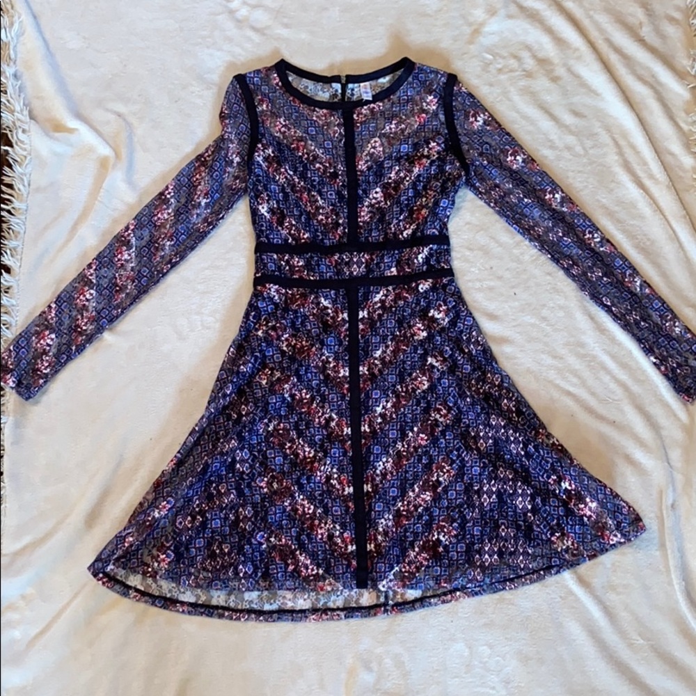 Long sleeve floral dress